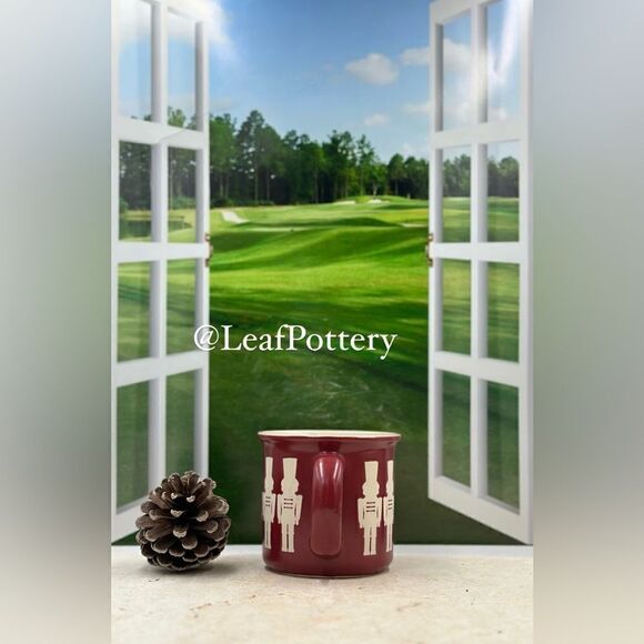 Nutcracker Burgundy/Beige Ceramic 18oz Mug - Picture 7 of 10